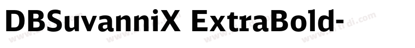 DBSuvanniX ExtraBold字体转换